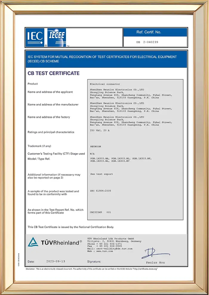 Certificate 1