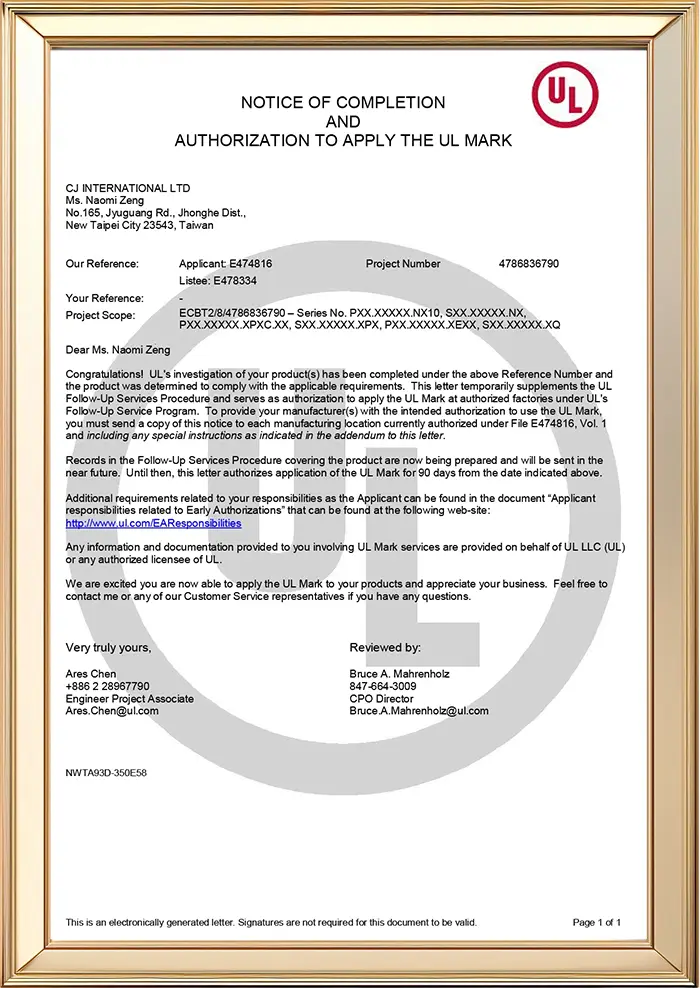 Certificate 5