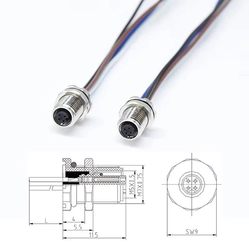 M5 Series Industrial Sensor Connector