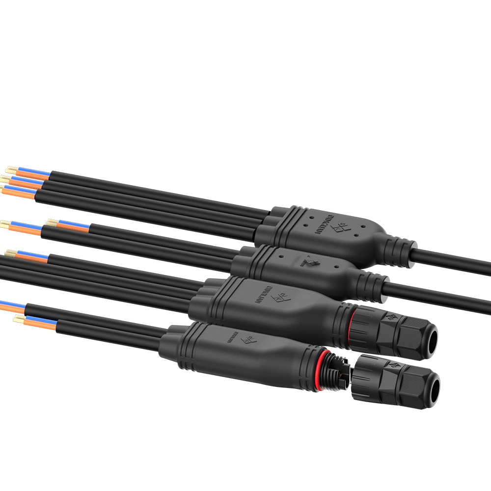 Y-shaped connector with wire 1