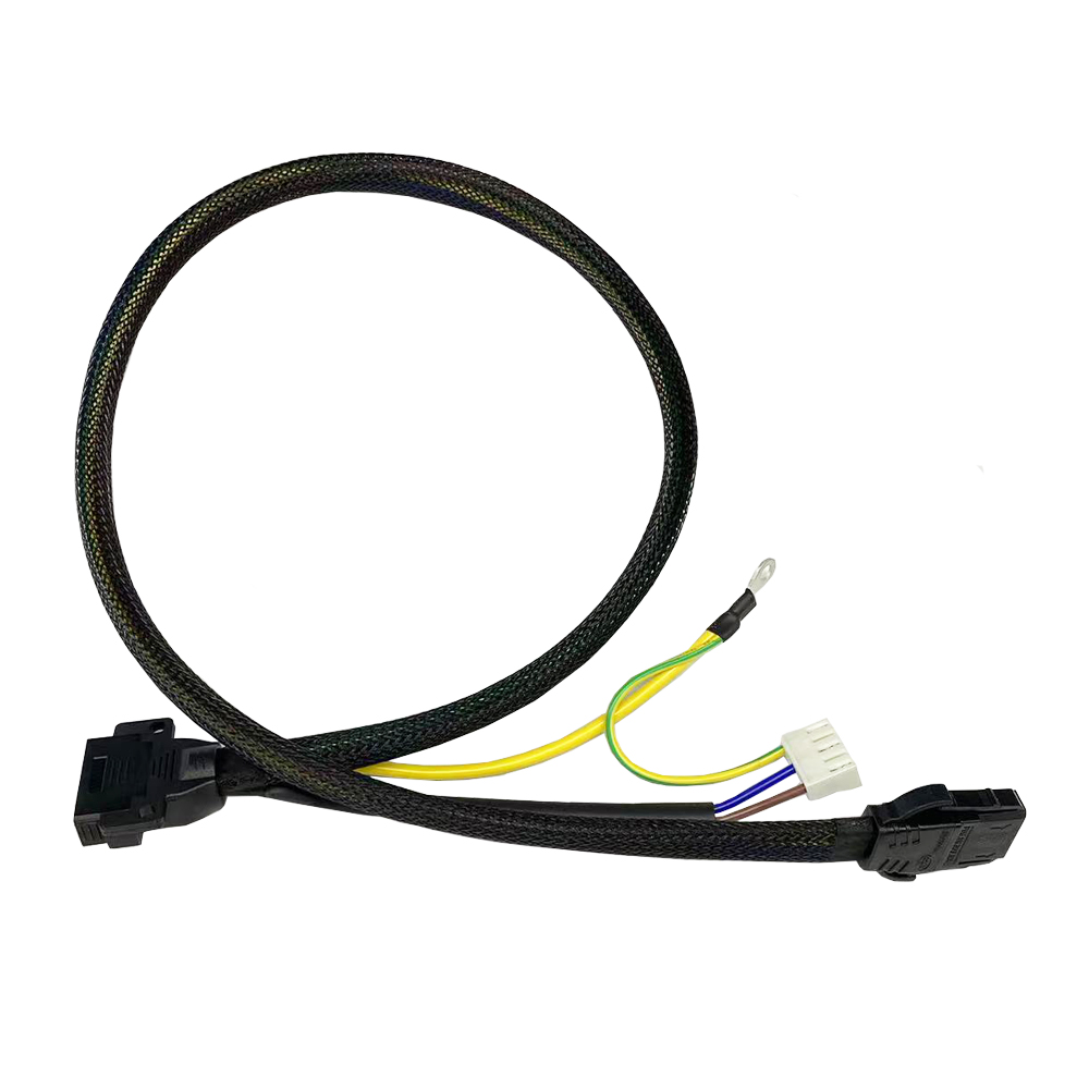 3Pin flat type samll size for LED power supply 20A current power connector with 3x2.5mm cable assembly