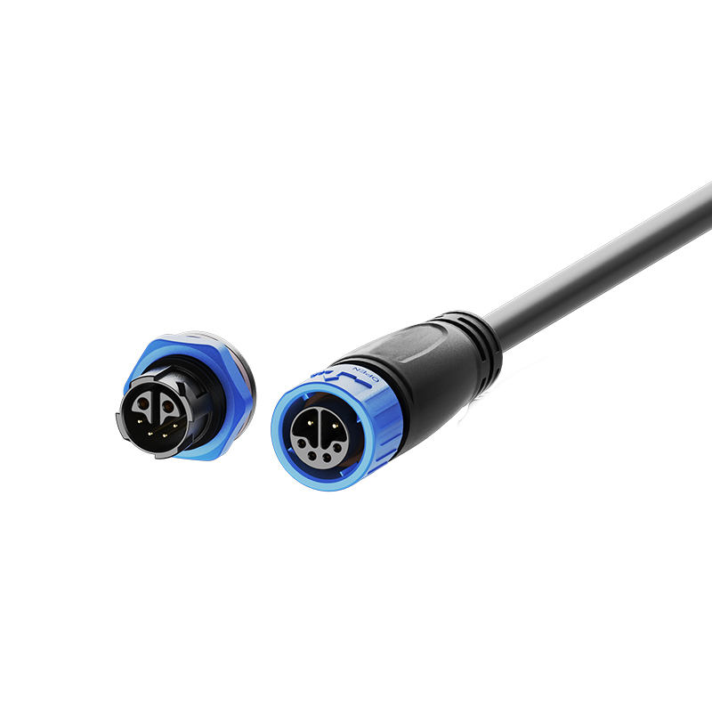 IP67 waterpoof M20 connector male and female plug with 3Pins 20A Power supply connector