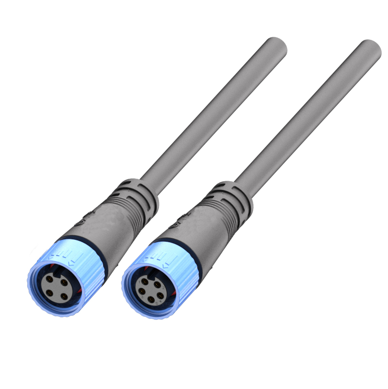 Shenzhen factory sell IP68 industrial waterproof connector M15 series Custom wire harness