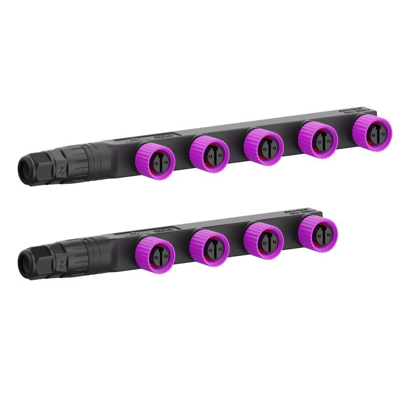 Cheapest led waterproof connector with screw lock with cable assembly 2m, 3m, 5m for customized cables and wires