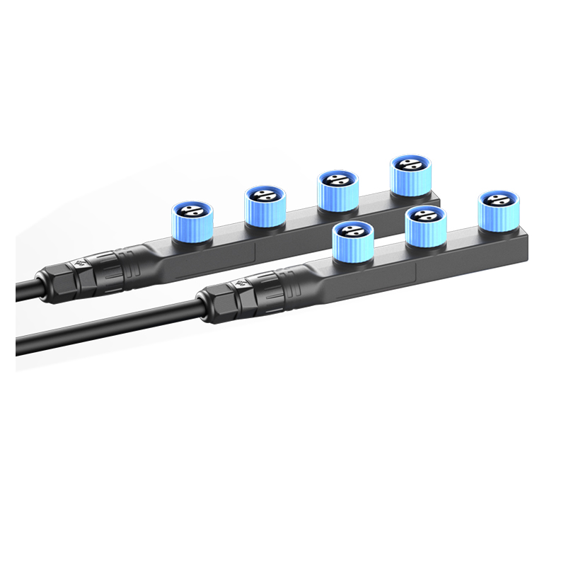 M15 F-type IP68 Industrial waterproof connector outdoor road lighting connector 