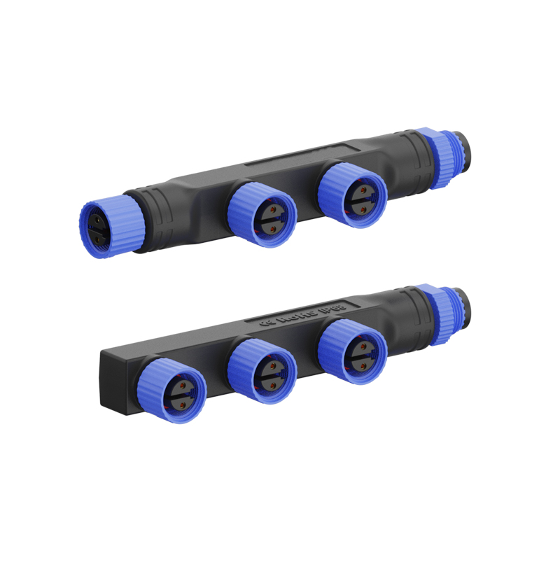 One pull three M15 series IP67 IP68 plastic waterproof street light connector with cheapest price