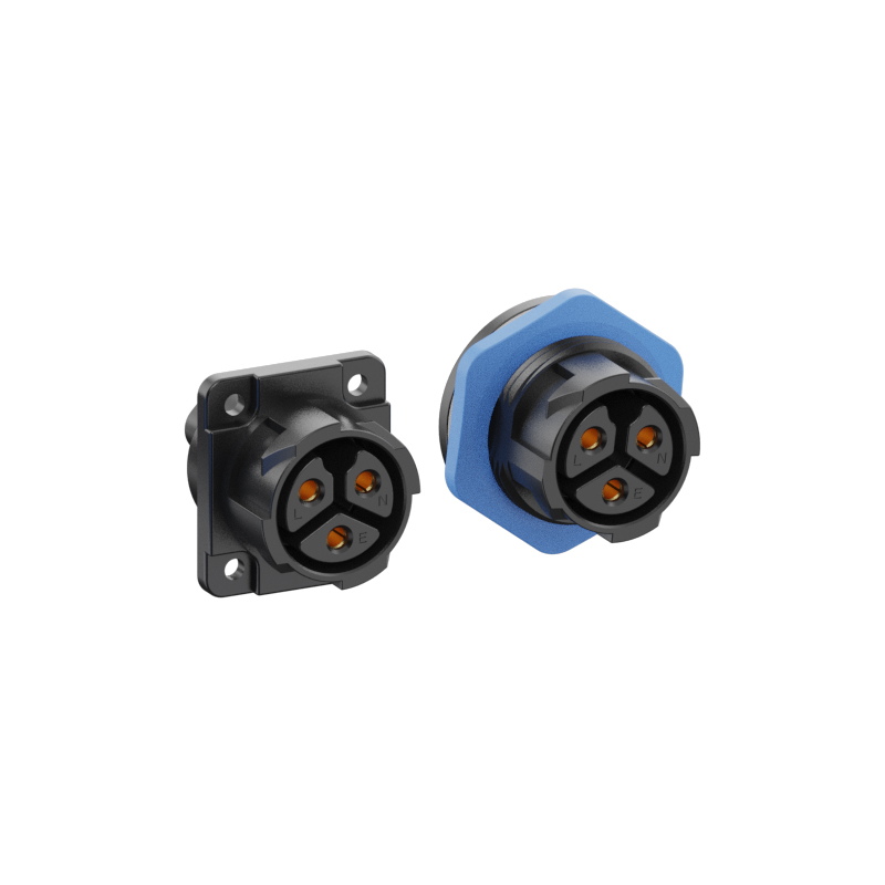 M16 Assembled Connector 3Pins IP67 IP68 Waterproof Adapter, Waterproof Cable Assembly
