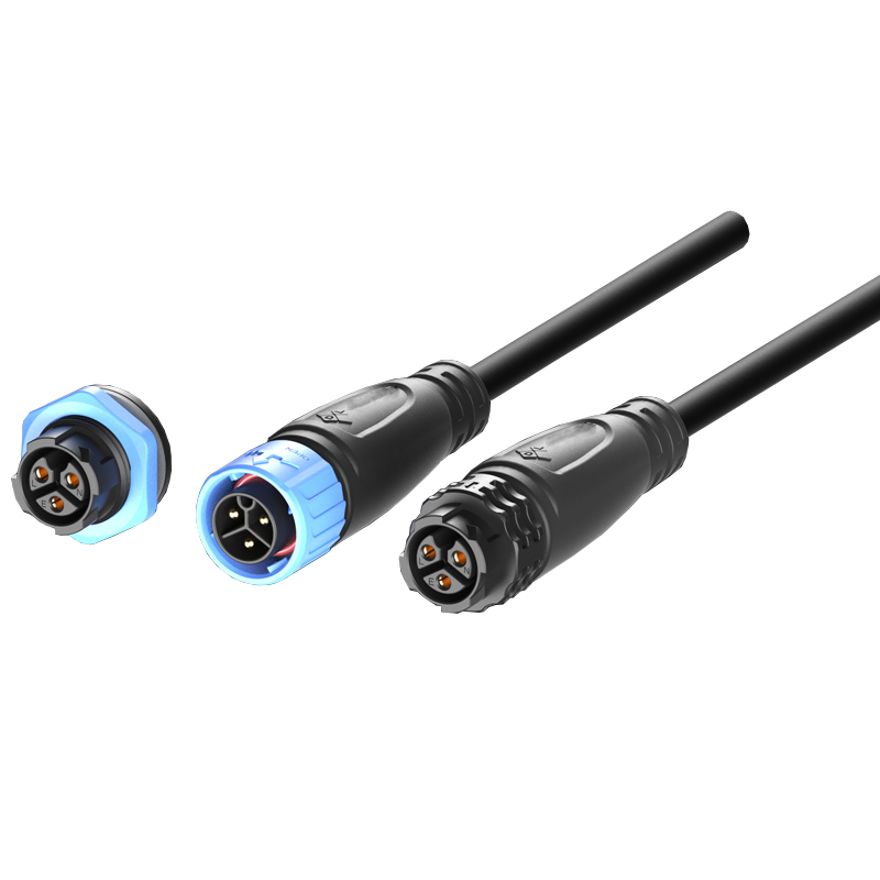 Powercon M20 Series 3pins 20A Plastic Waterproof LED Lighting Power Supply Male Female Plug Connector