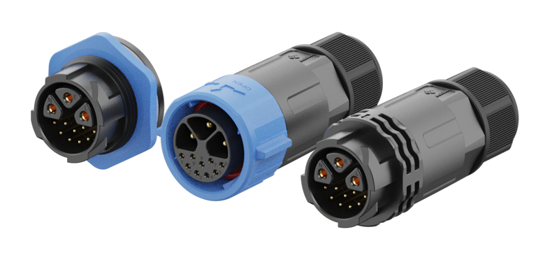 LED and Industrial connector